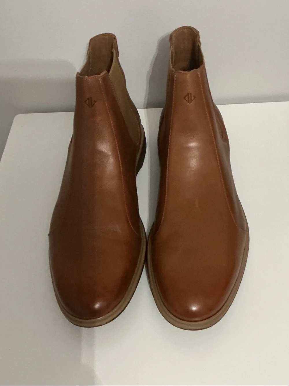 Men's Chukka Chelsea Boot in Cognac Brown Leather